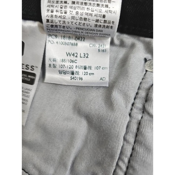 Levi's 541~Men's Size 42 x 32~Black Denim Athletic Water Less Jeans Cotton Blend - Picture 7 of 12